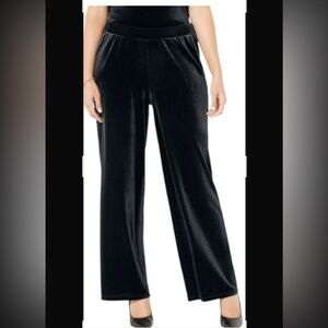 R&K Evening Black Velvet Trousers